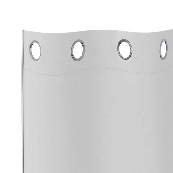 vidaXL Rideaux occultants avec anneaux 2 pcs Gris p&acirc;le 225 x 140 cm