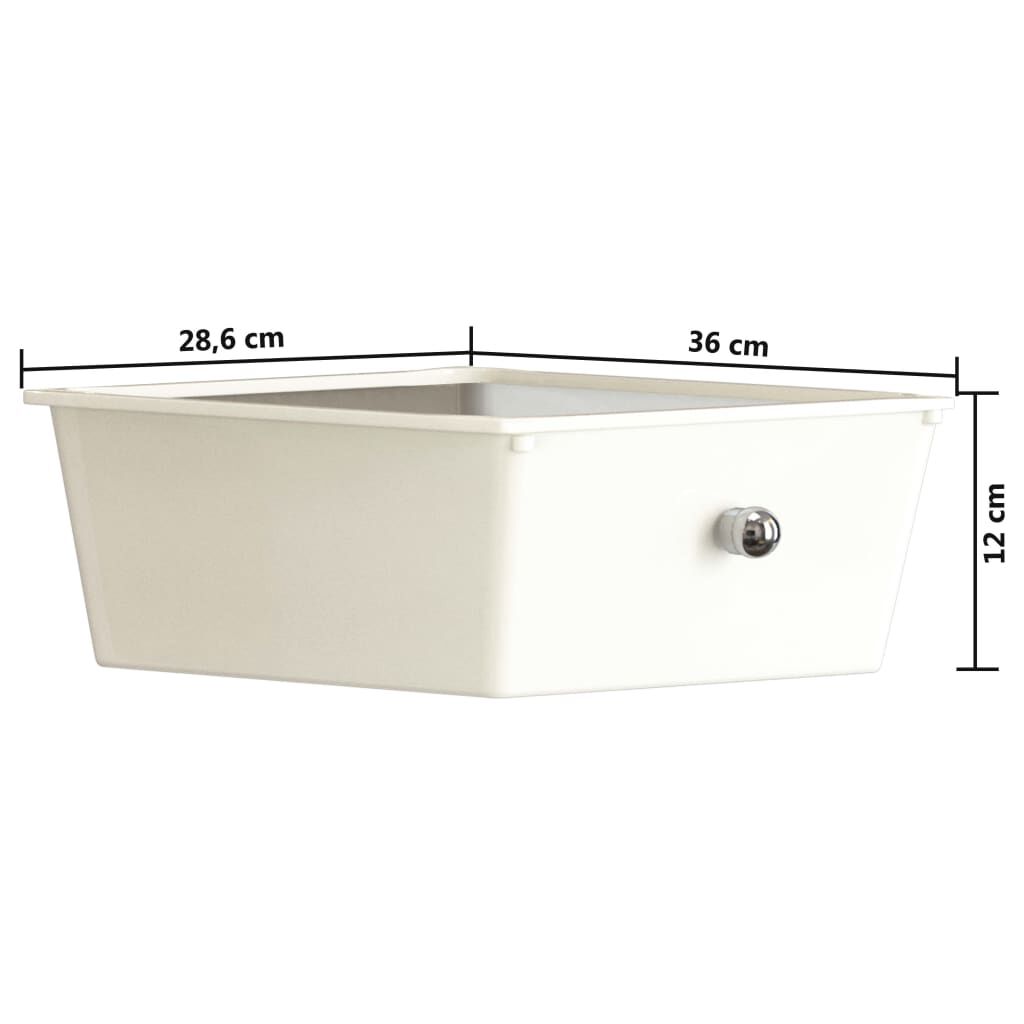 Organisateur Mobile 5 Niveaux HOOBRO - Chariot à Roulettes Blanc Pour Snacks Et Rangement