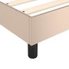 vidaXL Sommier &agrave; lattes de lit avec matelas Cappuccino 100x200 cm