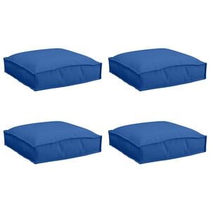 vidaXL Coussin 4 pc Tissu Oxford Bleu royal 40 x 40 x 8 cm