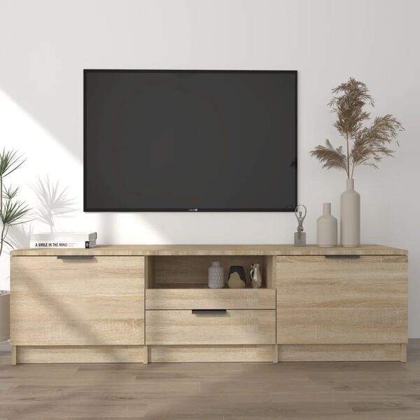 vidaXL Meuble TV Chêne Sonoma 140x35x40 cm Bois d'ingénierie