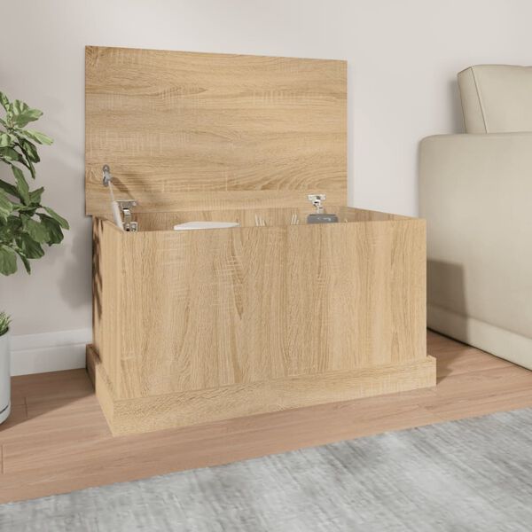 vidaXL Coffre de rangement Ch&ecirc;ne Sonoma 70 x 40 x 38 cm Bois d'ing&eacute;nierie