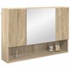 vidaXL Armoire Miroir de Salle de Bain Chêne sonoma 80 x 17 x 55 cm