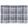 vidaXL Coussin de palette motif &agrave; carreaux gris 120x80x12 cm tissu