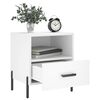 vidaXL Tables de chevet 2 pcs blanc 40x35x47,5 cm bois d&rsquo;ing&eacute;nierie