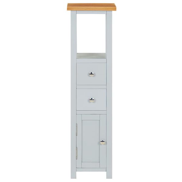 vidaXL Commode haute 26x26x94 cm Bois de ch&ecirc;ne massif
