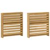 vidaXL Module d'accoudoirs 2 pcs Blanc 58,5 x 10 x 61 cm