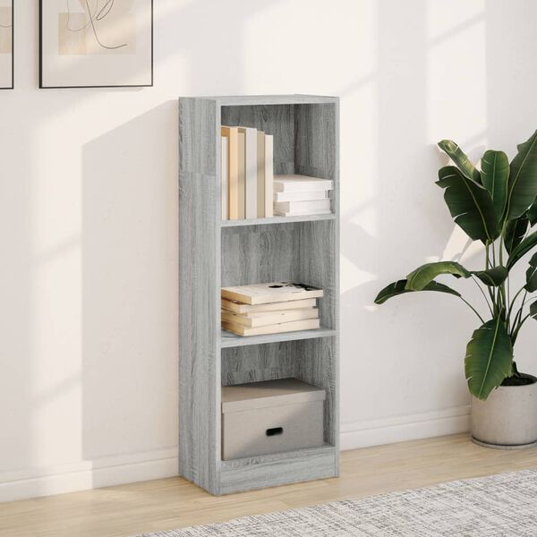 vidaXL Bibliothèque sonoma gris 40x24x109 cm bois d'ingénierie