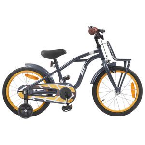 vidaXL V&eacute;lo pour Enfants 16 Pouces pour 4-6 ans Gris fonc&eacute;