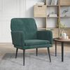 vidaXL Fauteuil Vert foncé 62x79x79 cm Velours