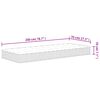 vidaXL Matelas à ressorts bonnell moyen 70x200 cm