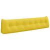 vidaXL Coussin de Dos Jaune clair 200 x 24 x 50 cm tissu