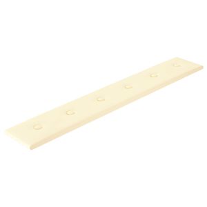 vidaXL T&ecirc;te de lit murale 12 pc Cr&egrave;me Simili cuir
