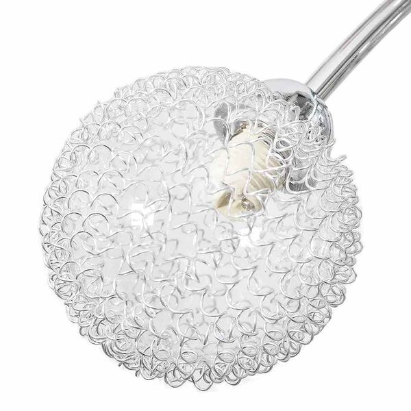 vidaXL Plafonnier avec abat-jour en fils m&eacute;talliques 4 ampoules G9