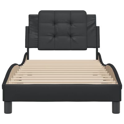 vidaXL Cadre de lit sans matelas noir 80x200 cm similicuir