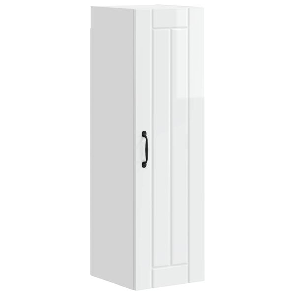vidaXL Armoire de cuisine Blanc brillant 30 x 31 x 100 cm