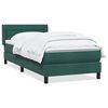 vidaXL Sommier à lattes de lit et matelas vert foncé 100x210cm velours