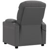 vidaXL Fauteuil de massage &eacute;lectrique Gris Similicuir