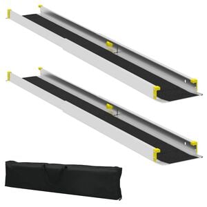 vidaXL Rampe pour fauteuil roulant 270 kg 2 pi&egrave;ces Noir