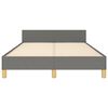 vidaXL Cadre de lit sans matelas gris fonc&eacute; 120x200 cm tissu