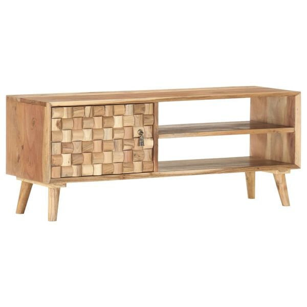 vidaXL Meuble TV 100x30x40 cm Bois d'acacia massif