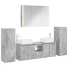 vidaXL Ensemble de mobilier de salle de bain 6 pc Gris b&eacute;ton