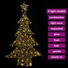 vidaXL Sapin de No&euml;l avec 120 LED Blanc chaud 120 cm Rotin