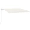 vidaXL Auvent manuel r&eacute;tractable 450x350 cm Cr&egrave;me