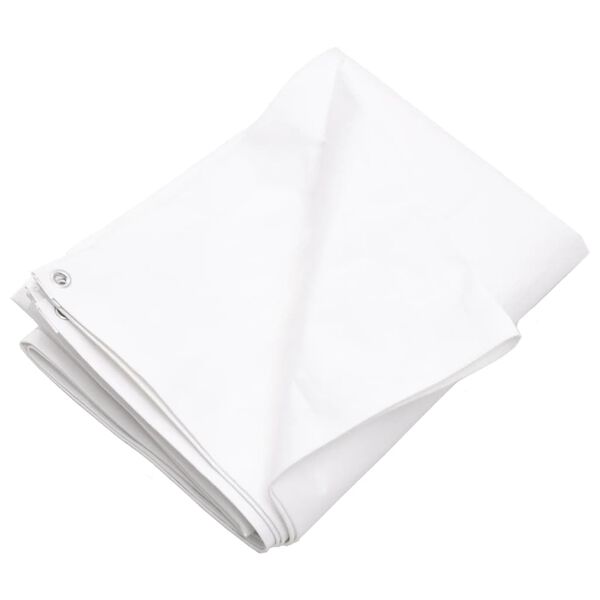 vidaXL B&acirc;che 260 g/m&sup2; 6x6 m Blanc PEHD