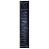 vidaXL Tapis de Cuisine Noir 300 x 60 cm Velours