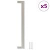 vidaXL Poign&eacute;es d'armoire 5 pcs argent&eacute; 224 mm acier inoxydable
