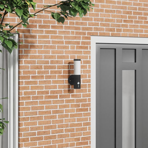 vidaXL Applique Murale Extérieure Noir 15 x 7,5 x 33 cm