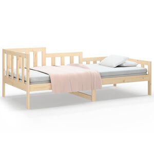 vidaXL Lit de jour sans matelas 90x190 cm bois de pin massif