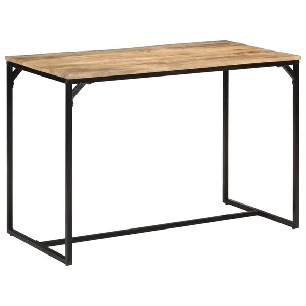 vidaXL Table &agrave; manger 110x55x75 cm bois de manguier massif brut