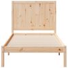 vidaXL Cadre de lit extra long sans matelas 90x210 cm bois massif