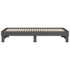 vidaXL Lit coulissant sans matelas gris 2x(90x200) cm