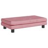vidaXL Canap&eacute; avec repose-pied pour enfants rose 100x50x30 cm velours