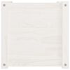 vidaXL Jardinières d'extérieur 2 pcs Blanc 40x40x40 cm Bois de pin