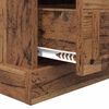 vidaXL Cabinet de chevet avec tiroir 2 pcs Bois ancien 36 x 43 x 60 cm