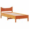 vidaXL Cadre de lit sans matelas cire marron 100x200cm bois pin massif