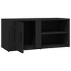 vidaXL Meubles TV 2 pcs Noir 80x31,5x36 cm Bois d'ingénierie
