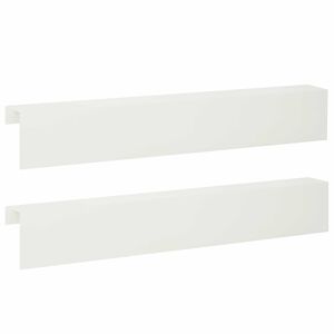 vidaXL Profil&eacute; de recouvrement de jardin 2 pc 100 x 10 x 15 cm Acier