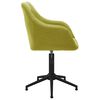 vidaXL Chaises pivotantes &agrave; manger lot de 2 vert tissu