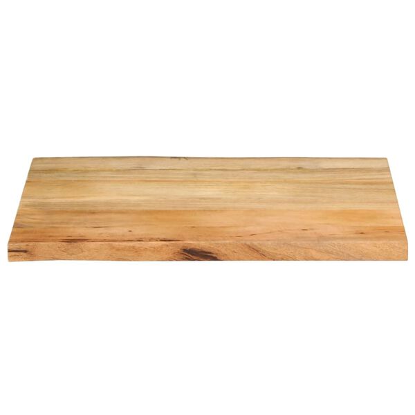vidaXL Dessus de table 90x60x3,8 cm bord vivant bois massif manguier