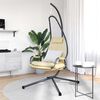 vidaXL Chaise suspendue Beige 94 x 107 x 196,5 cm Acier