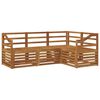 vidaXL Ensemble de canap&eacute;s d'ext&eacute;rieur 4 pc Naturel Polyester