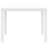 vidaXL Table de jardin pour repas Blanc 100 x 100 x 73 cm polyrotin
