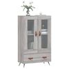 vidaXL Buffet haut sonoma gris 69,5x31x115 cm bois d'ing&eacute;nierie