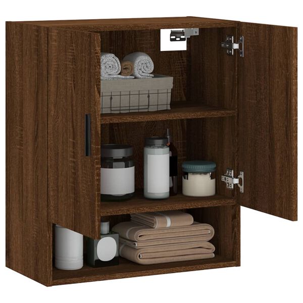 vidaXL Armoire murale chêne marron 60x31x70 cm bois d'ingénierie