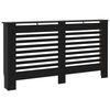 vidaXL Cache-radiateur noir 152x19x81,5 cm MDF
